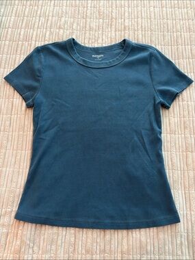 Old Navy Women's Short Sleeve Crewneck Tee in Deep Teal Blue